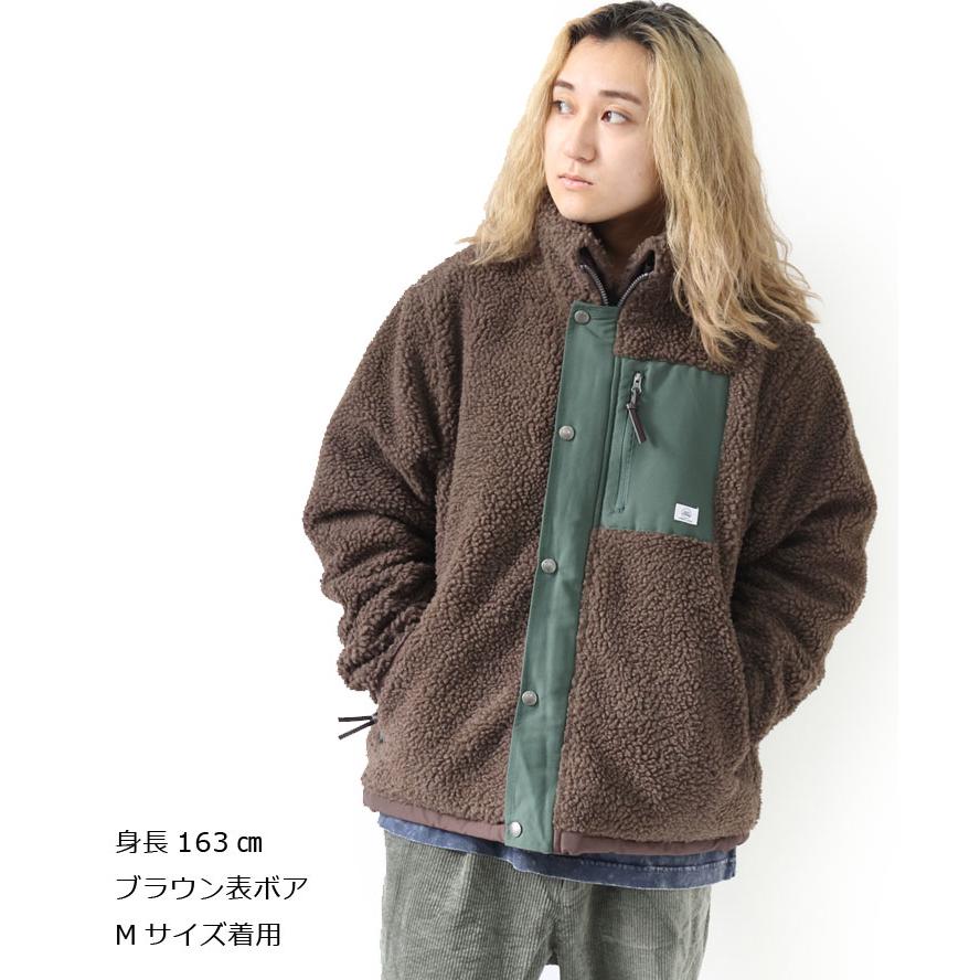 gym master（ジムマスター） リバーシブル ボア マウンテンパーカー