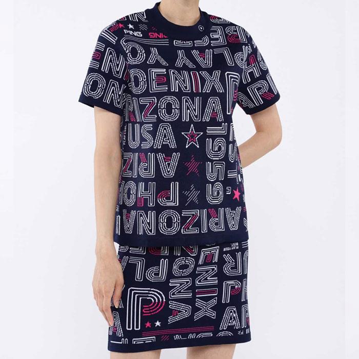 PING（ピン） レディース ゴルフ セットアップ ニットジャカード 622