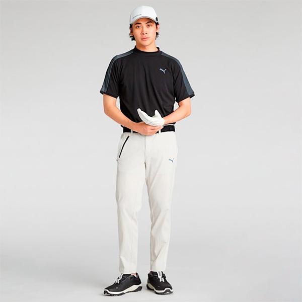 PUMA（プーマ） ゴルフ 半袖 モックネックシャツ PF テック ライン 3D