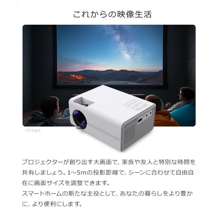 プロジェクター 小型 スクリーン 家庭用 ホームプロジェクター