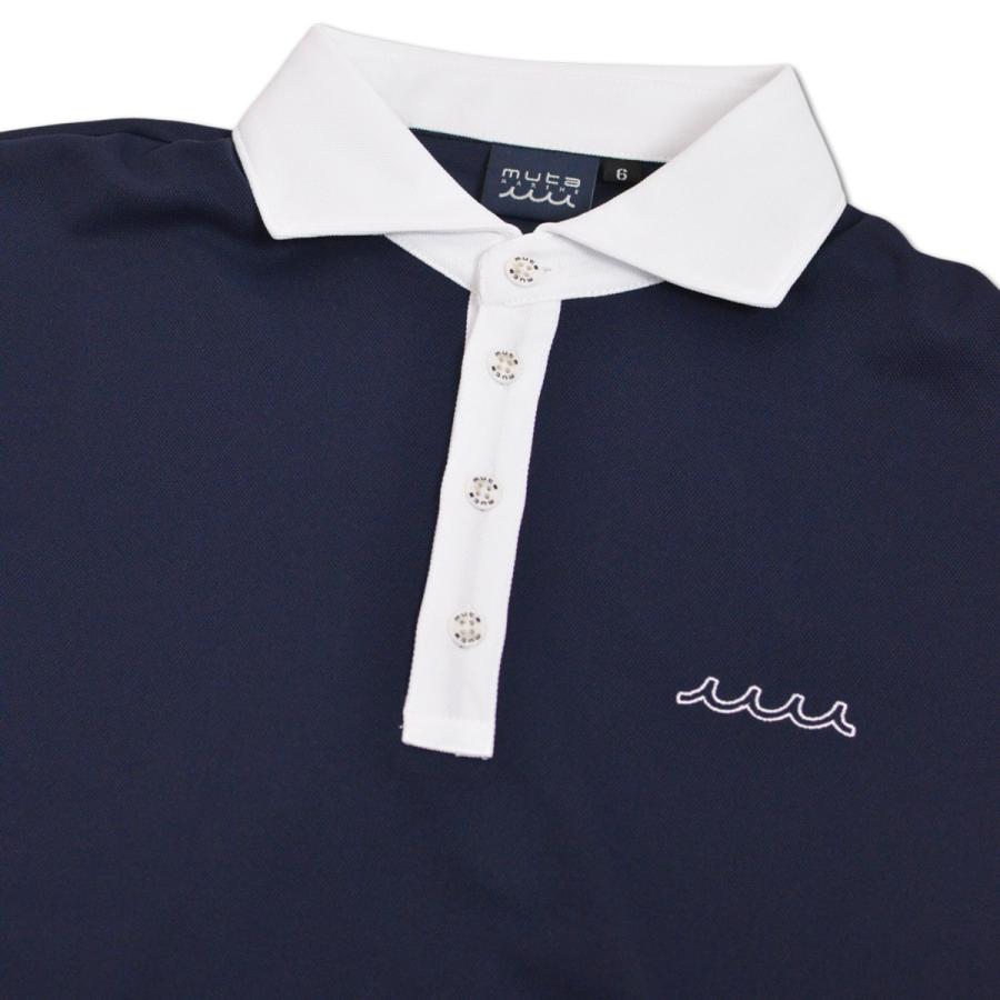 muta（ムータ） 半袖ポロシャツ メンズ マリン ゴルフ ゴルフウェア