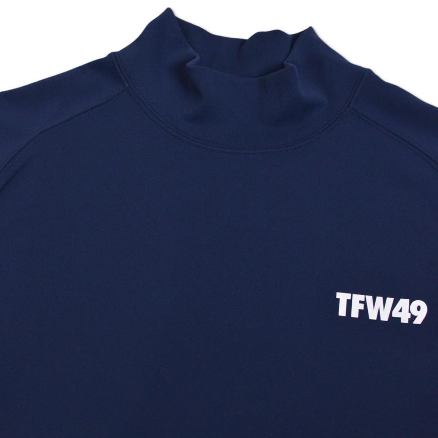 TFW49 長袖ハイネックシャツ ゴルフウェア メンズ 秋冬用 白 黒 紺 M L