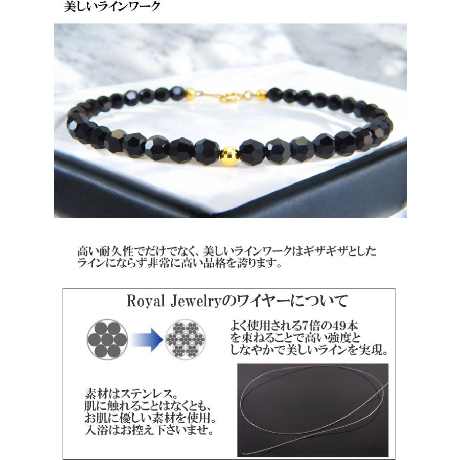 18金 k18 18k ブレスレット メンズ ゴールド アンクレット ブラック