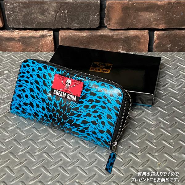 クリームソーダ（CREAM SODA） CSファスナーウォレットBLUE PD23GS