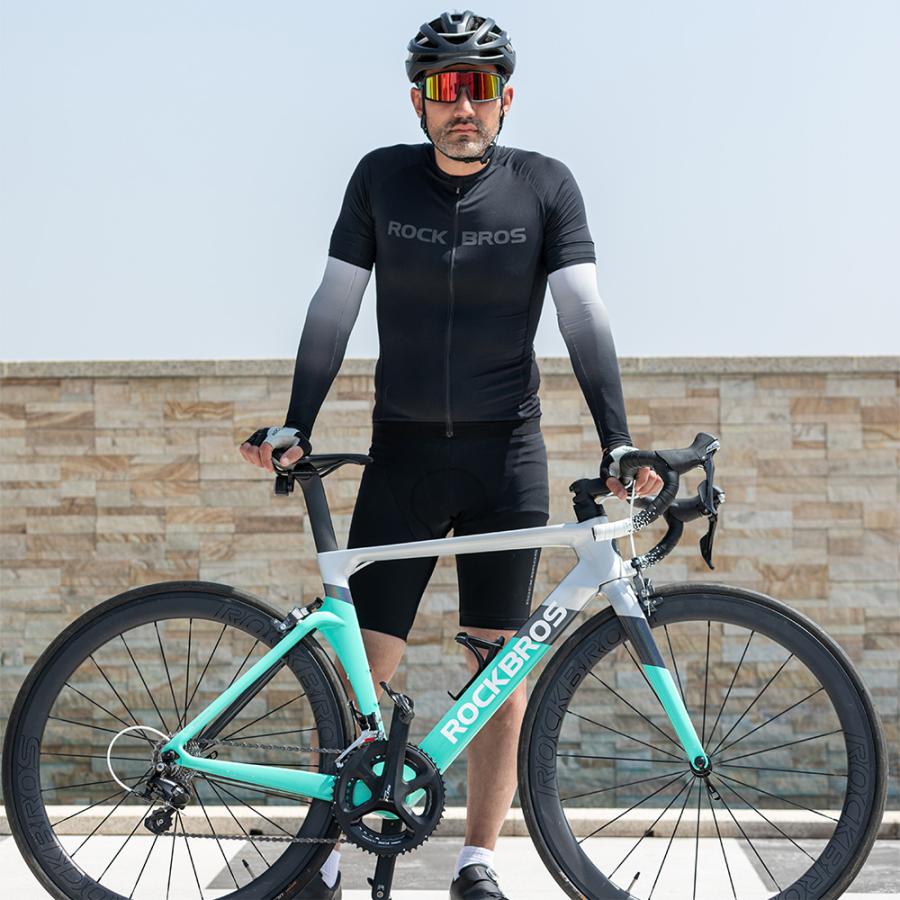 ROCKBROS サイクリングウェア サイクルジャージ メンズ 半袖 春夏