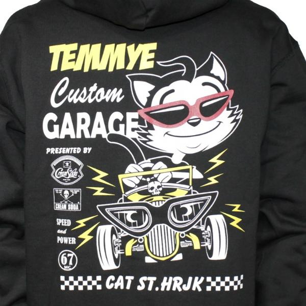 クリームソーダ（CREAM SODA） TE C-GARAGEジップパーカー ブラック