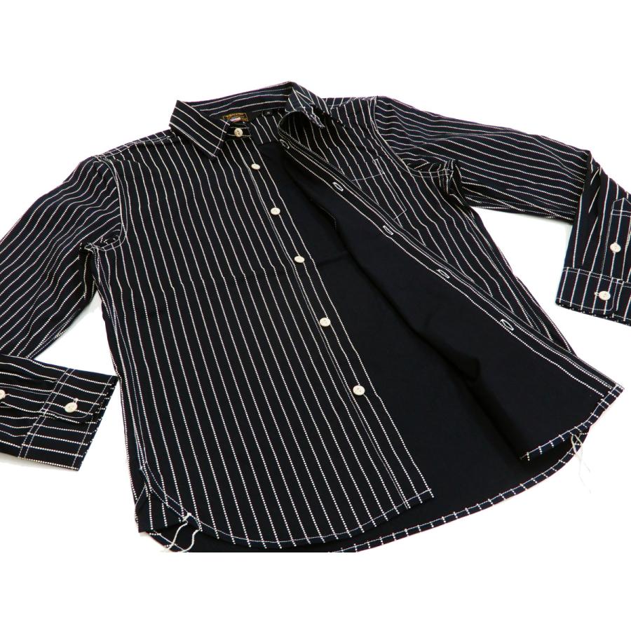 VANSON（バンソン） ウォバッシュストライプ ワークシャツ 長袖シャツ