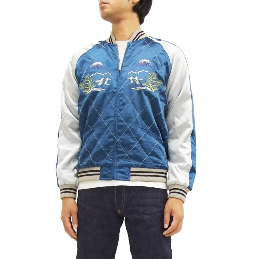 花旅楽団 スカジャン 日本地図 富士山 五重塔 Script メンズ