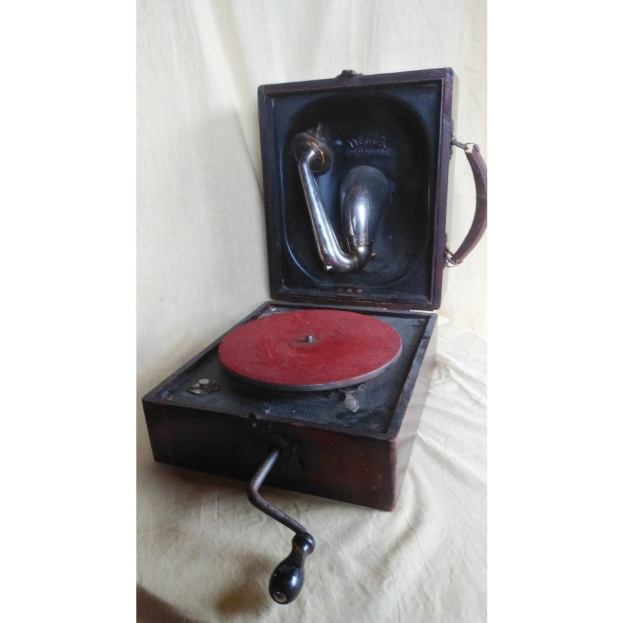 名門 デッカ携帯蓄音機 ジュニアポータブル 中古動作品 : アンティーク