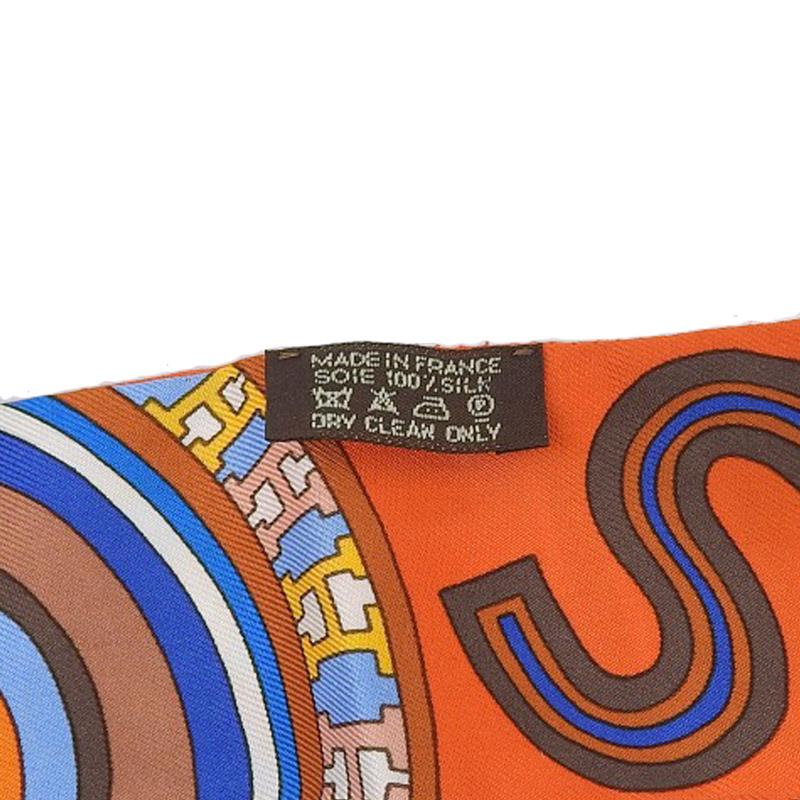 HERMES（エルメス） HERMES 24FBG ツイリー スカーフ シルク オレンジ