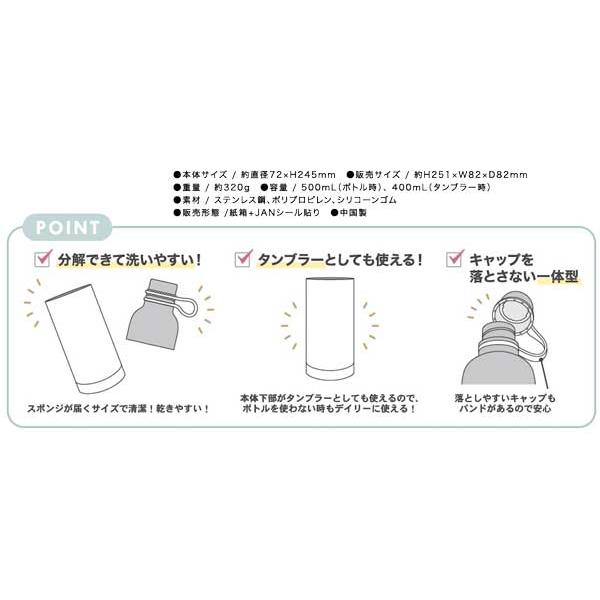 PEANUTS スヌーピー ステンレスボトル 分解できるステンレスボトル