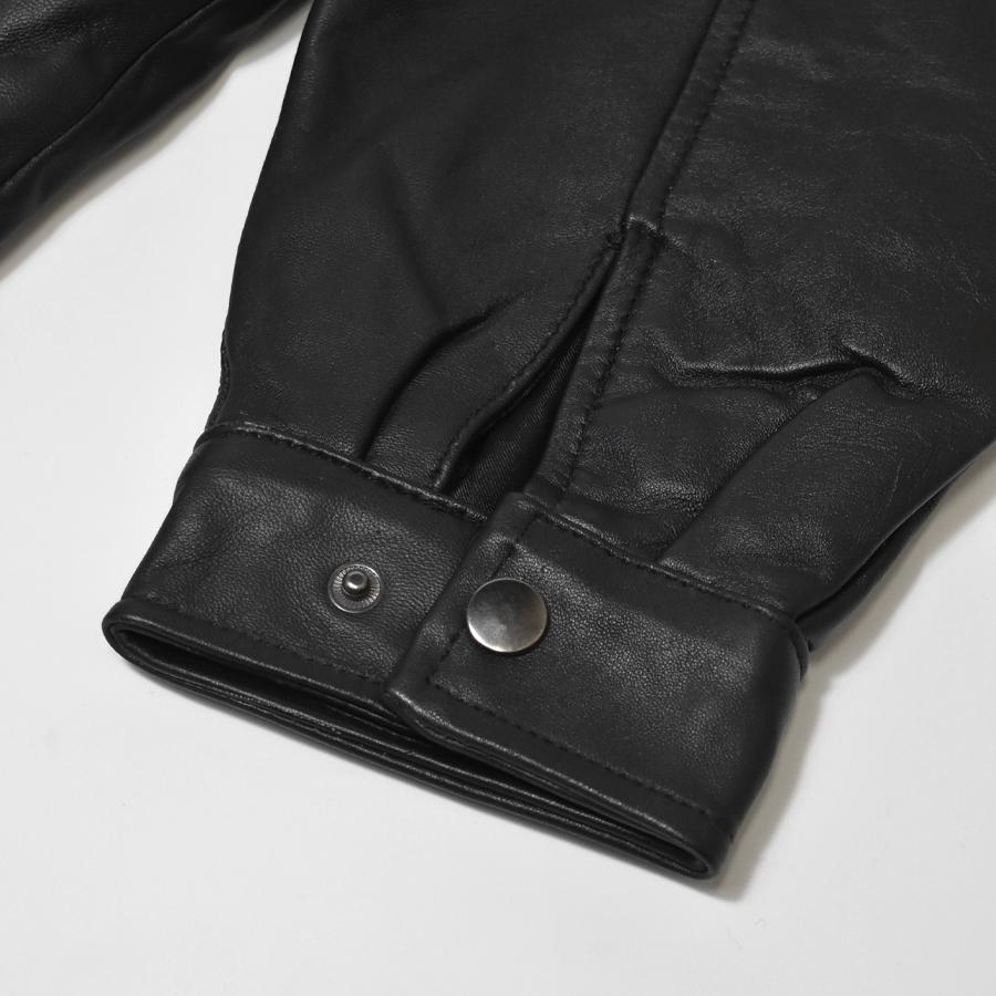 Ferugini Deadstock Leather Jacket - Black デッドストック レザー