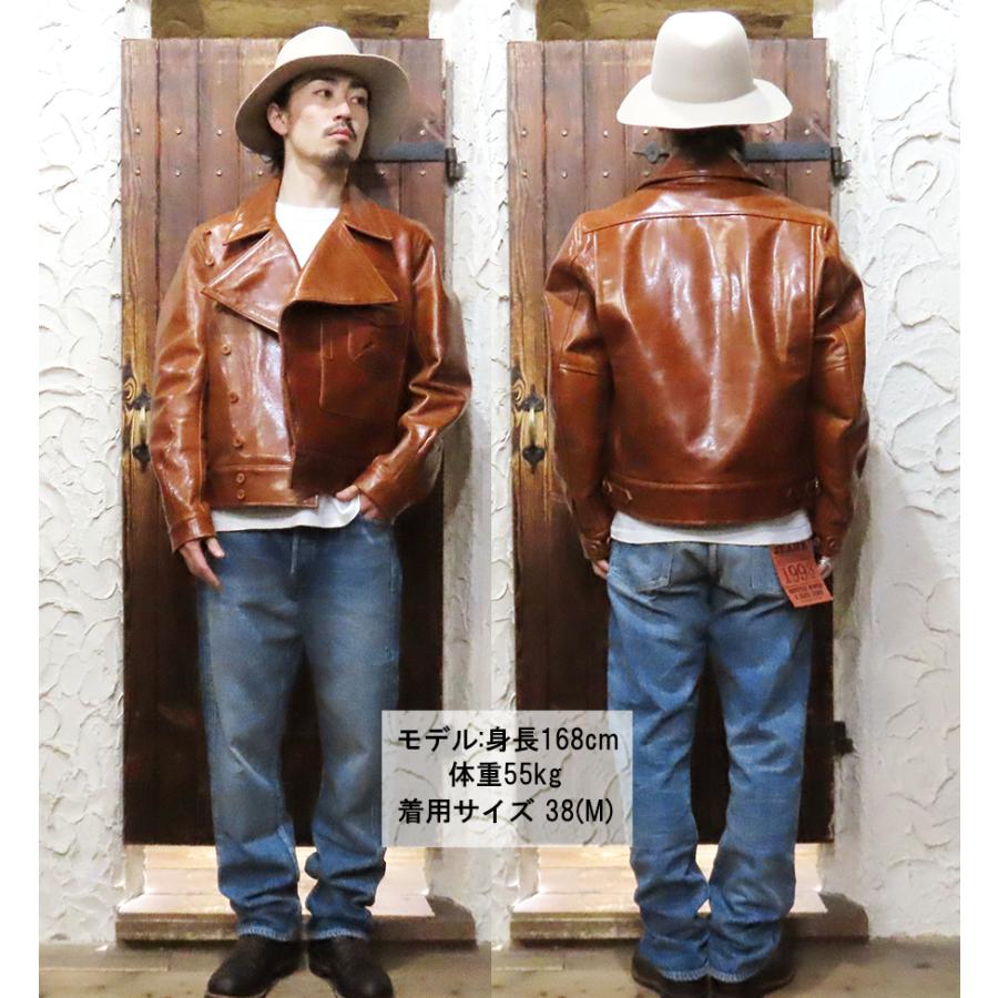 Y'2 LEATHER ワイツーレザー アビエータージャケット YK-09 OIL WAX
