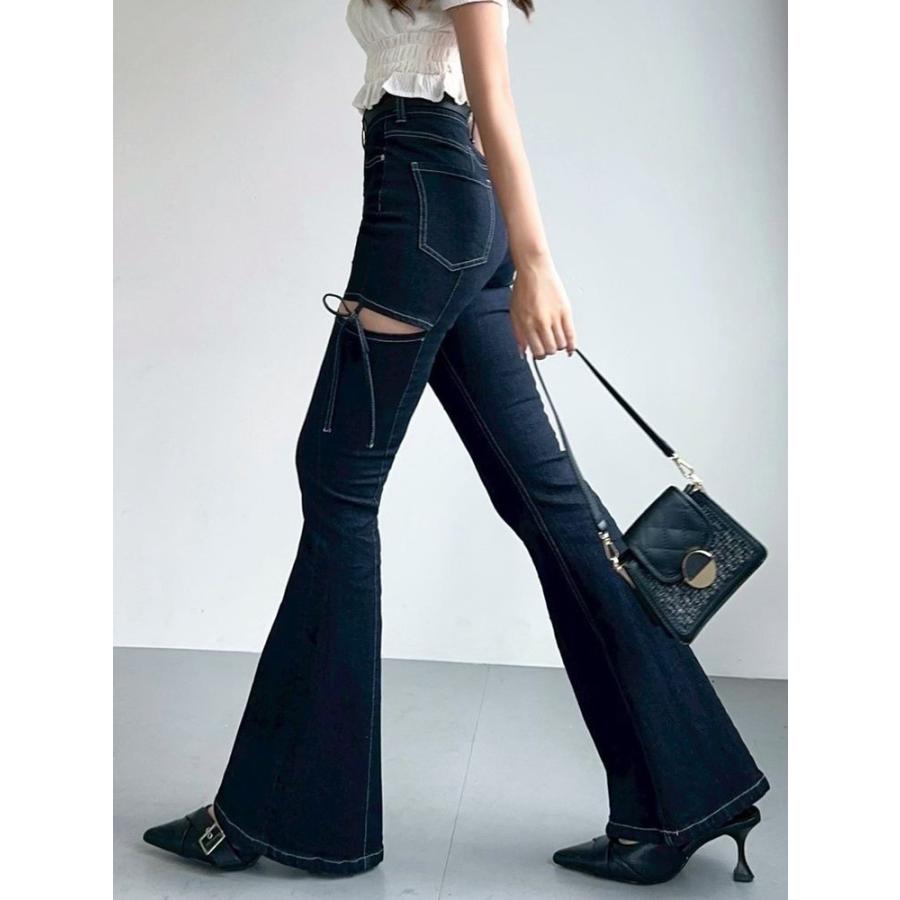 RESEXXY（リゼクシー） カットアウトリボンデニムパンツ 限定価格 即日