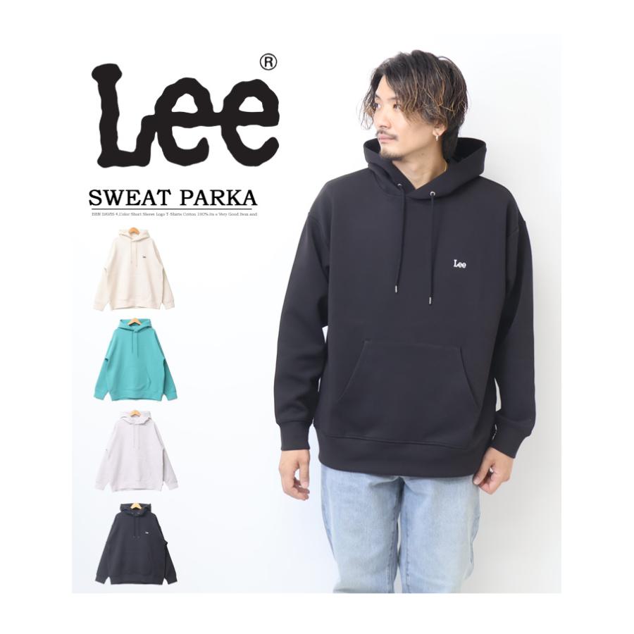 Lee（リー） ダンボールニット ミニロゴ刺繍 プルパーカー フーディー