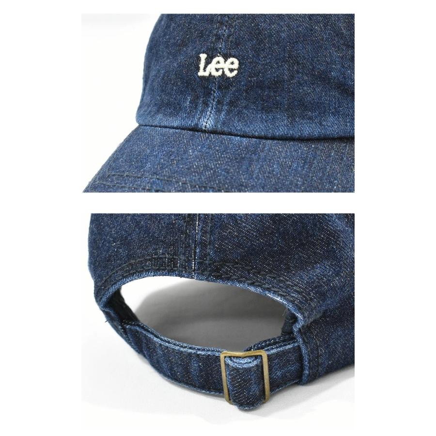 Lee（リー） ミニロゴ刺繍 デニム ローキャップ メンズ レディース