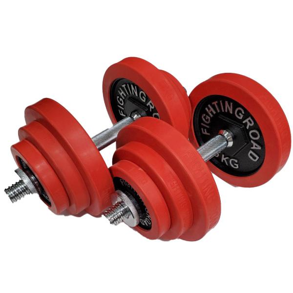 公式販売店 ファイティングロード ダンベルセット ラバータイプ 20kg