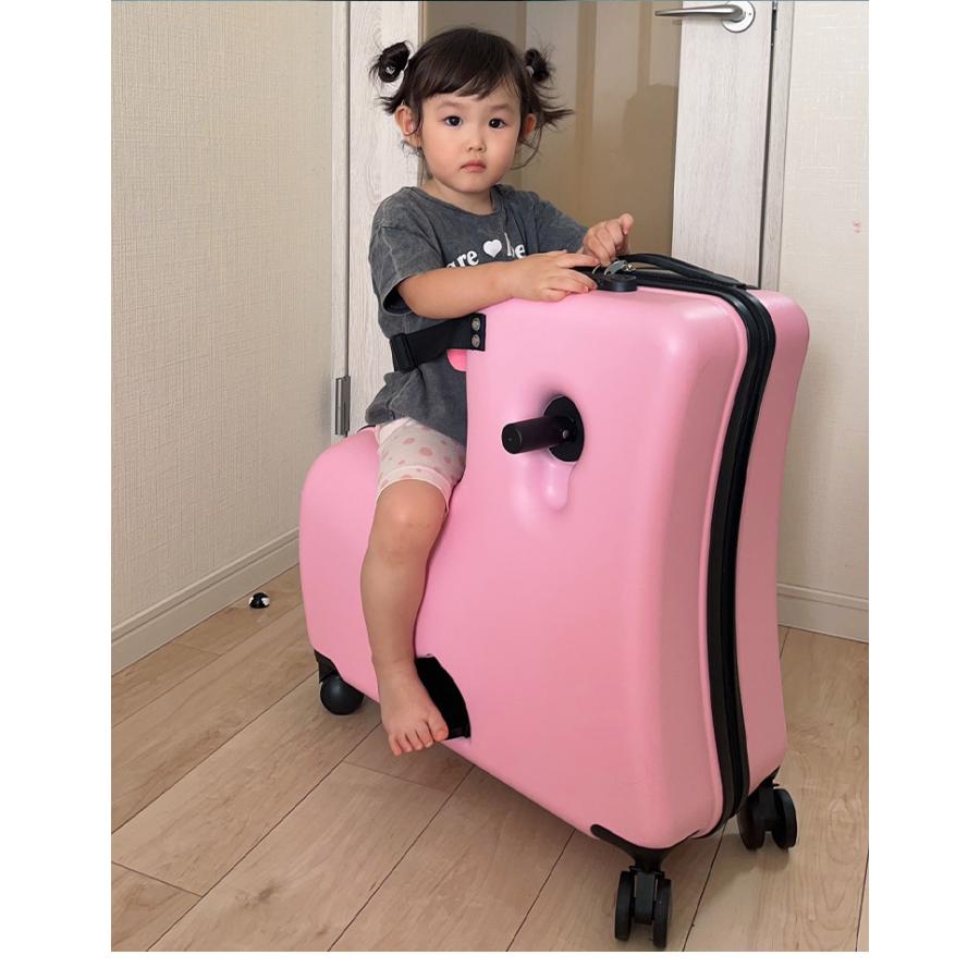 ZIAZIZO スーツケース Lサイズ 乗れる キャリーケース キッズキャリー