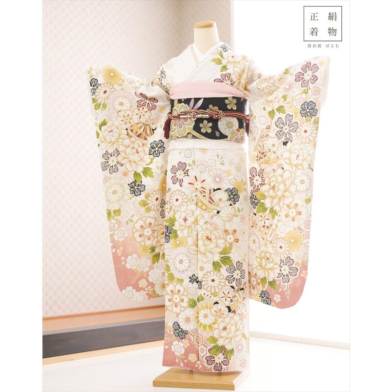 12歳前後 正絹 ジュニア振袖レンタル jkfb1512 女の子 ジュニア着物 十