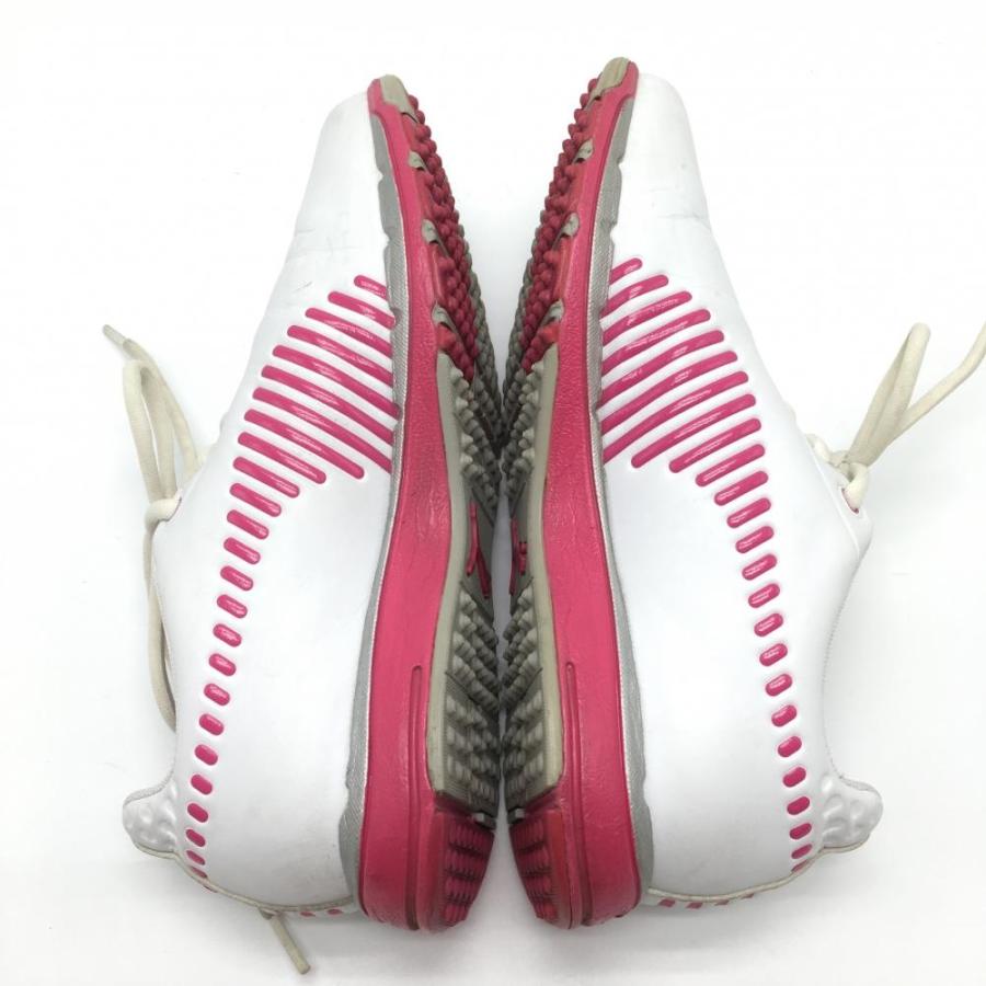 プーマ ゴルフシューズ 白×ピンク 一部柄 スパイクレス 186226 05