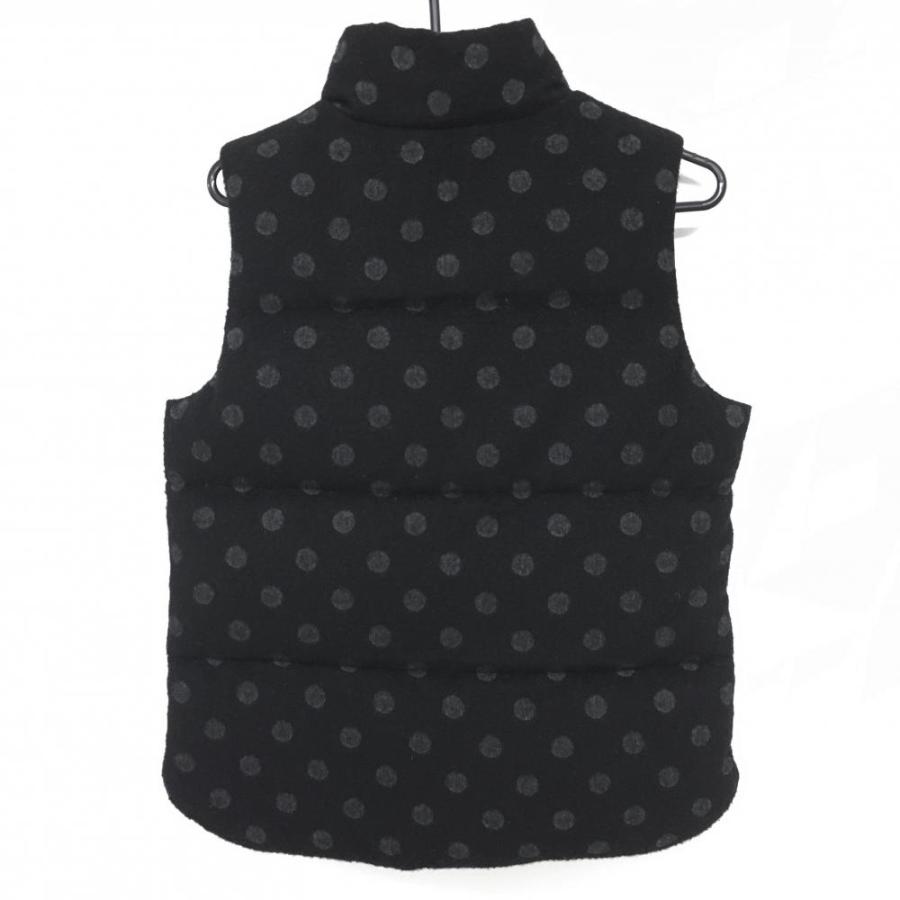 パーリーゲイツ ダウンベスト 黒×グレー レディース 1(M) ゴルフウェア