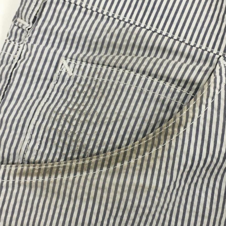 BEAMS（ビームス） ビームスゴルフ×Lee パンツ ネイビー×白 ストライプ