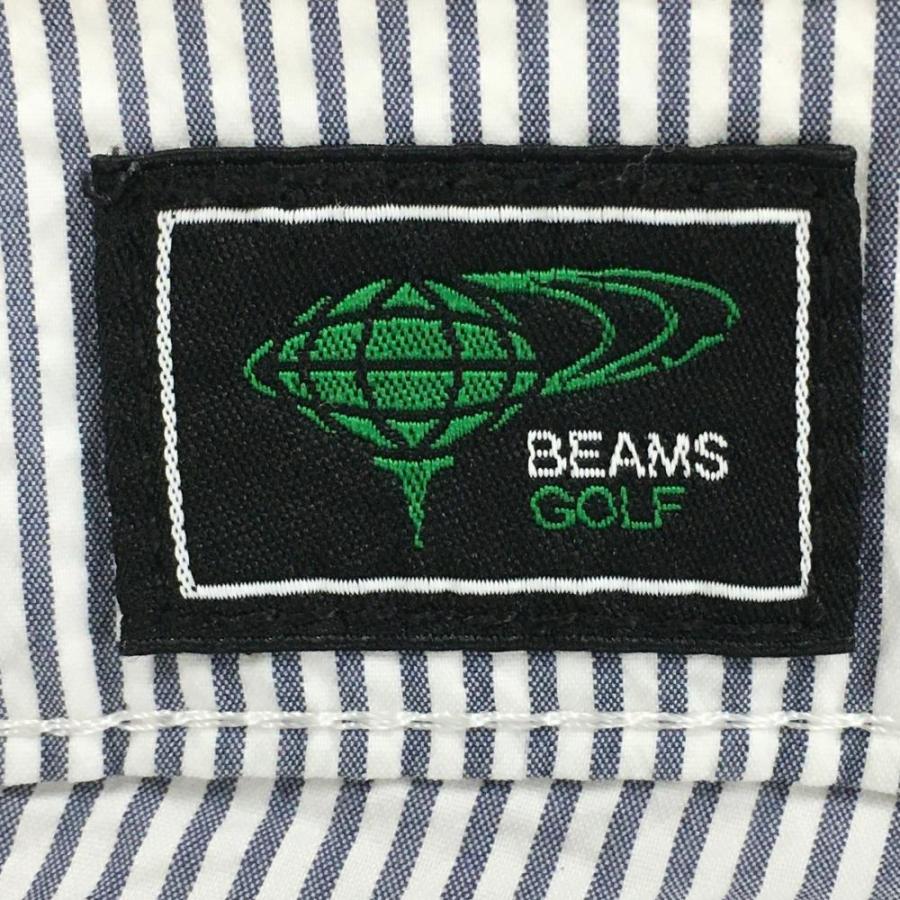 BEAMS（ビームス） ビームスゴルフ×Lee パンツ ネイビー×白 ストライプ