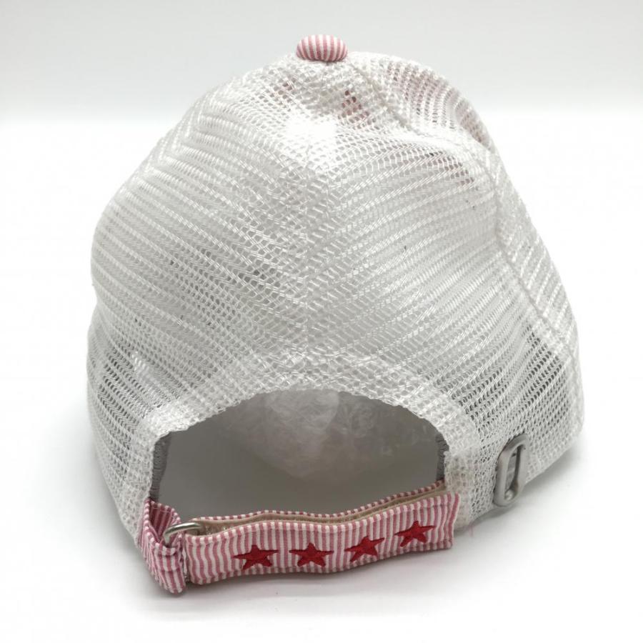 Callaway（キャロウェイ） メッシュキャップ レッド×白 細ストライプ