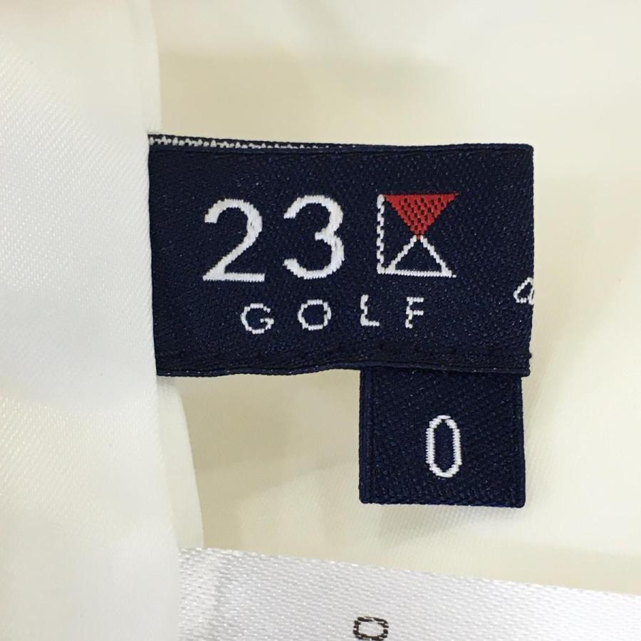 23区GOLF 23区ゴルフ スカート アイボリー サッカー生地 ストレッチ