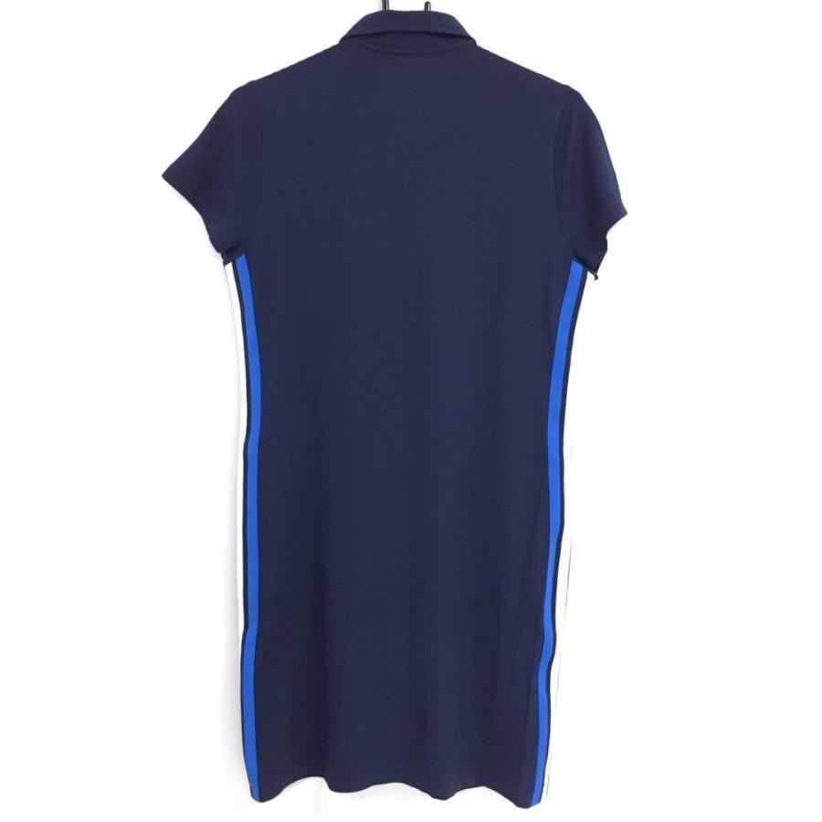 美品】ポロゴルフ ラルフローレン 半袖ワンピース ネイビー×ライト