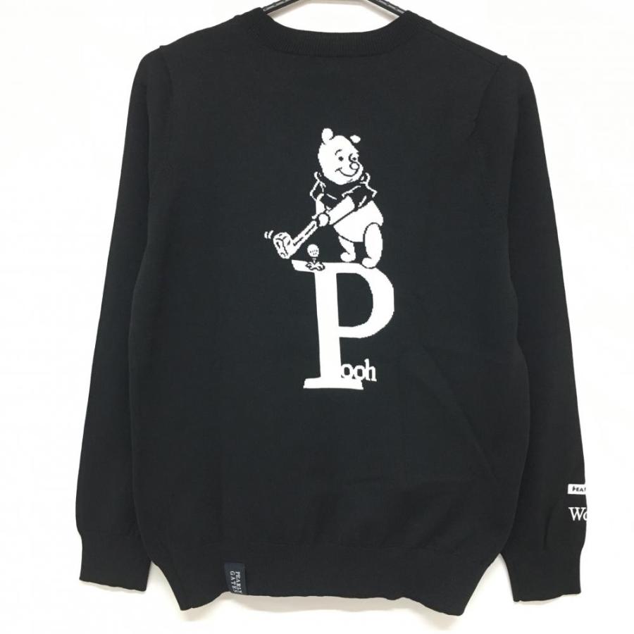 新品】パーリーゲイツ×Disney セーター 黒×白 プーさん ディズニー100