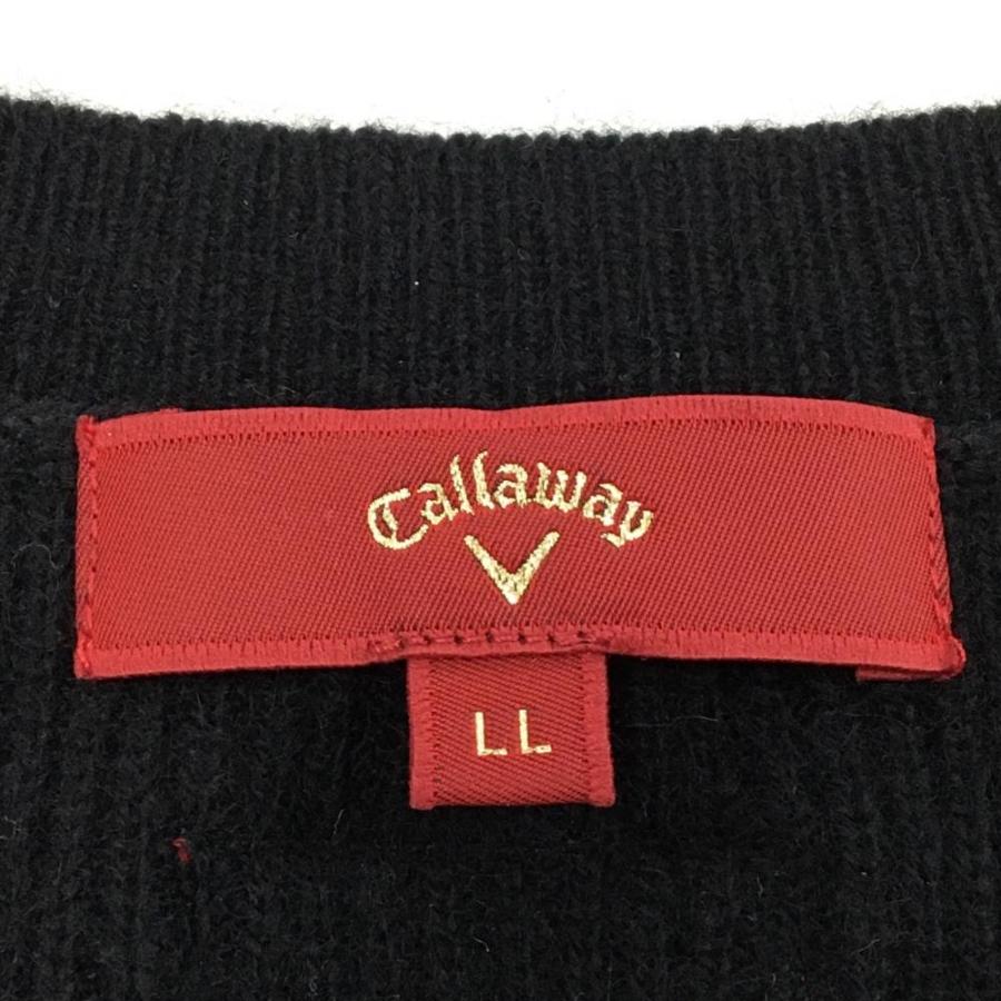 超美品】Callaway キャロウェイ レッドレーベル セーター 黒 サイド