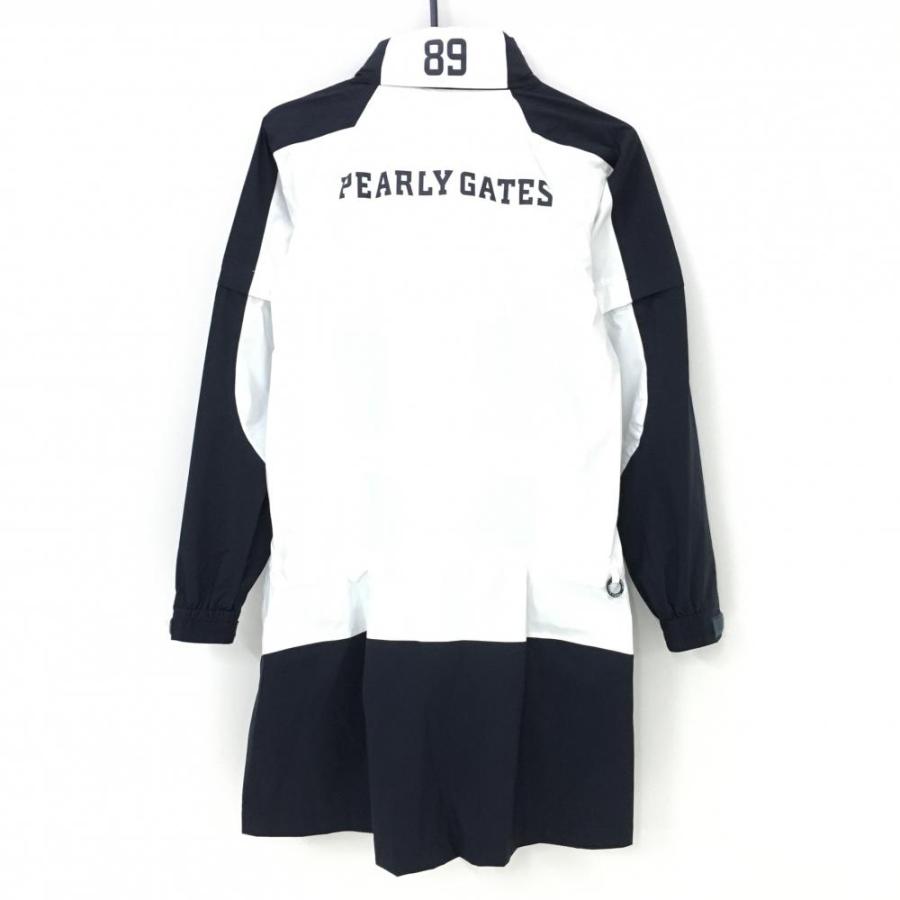 PEARLY GATES（パーリーゲイツ） 2WAYレインワンピース ネイビー×白