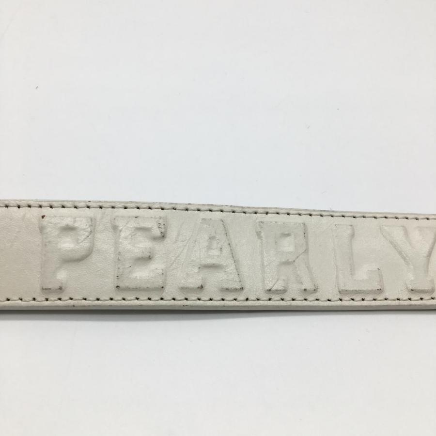 PEARLY GATES（パーリーゲイツ） ベルト 白 ロゴエンボス加工 メンズ