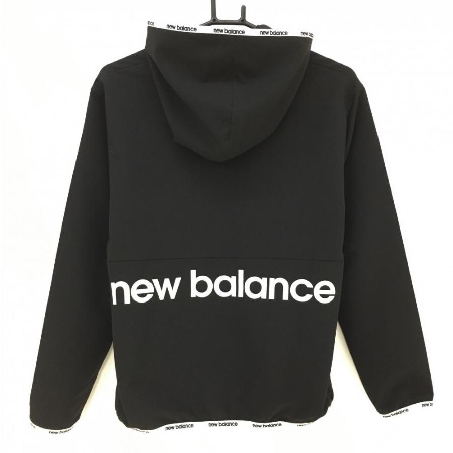 New Balance Golf（ニューバランスゴルフ） ジップパーカー 黒×白 ロゴ