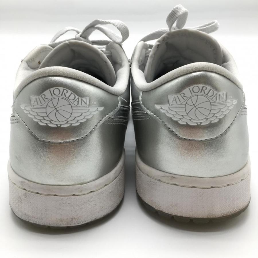 NIKE（ナイキ） 【美品】ナイキ ゴルフシューズ シルバー スパイクレス