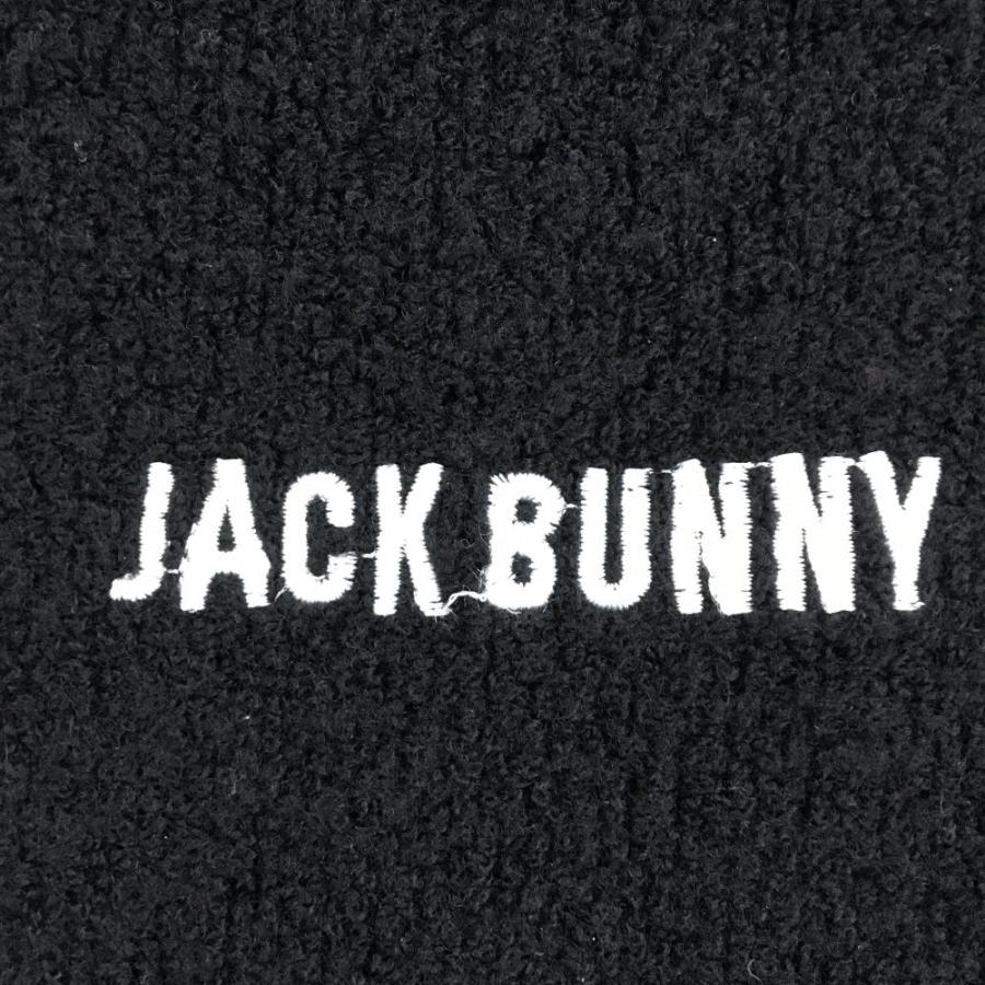 Jack Bunny!!（ジャックバニー） フード付きセーター 黒 ハーフジップ