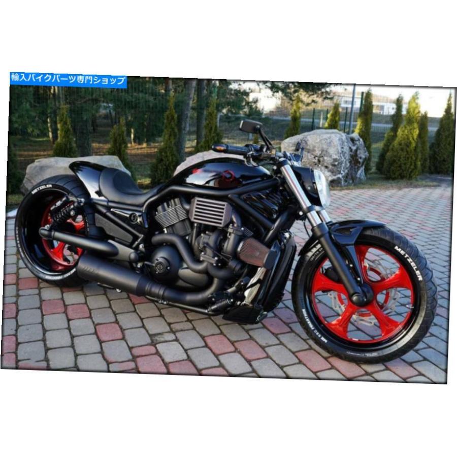 Mirror ハーレーダビッドソンVRSCA VロッドAのための黒い長方形の