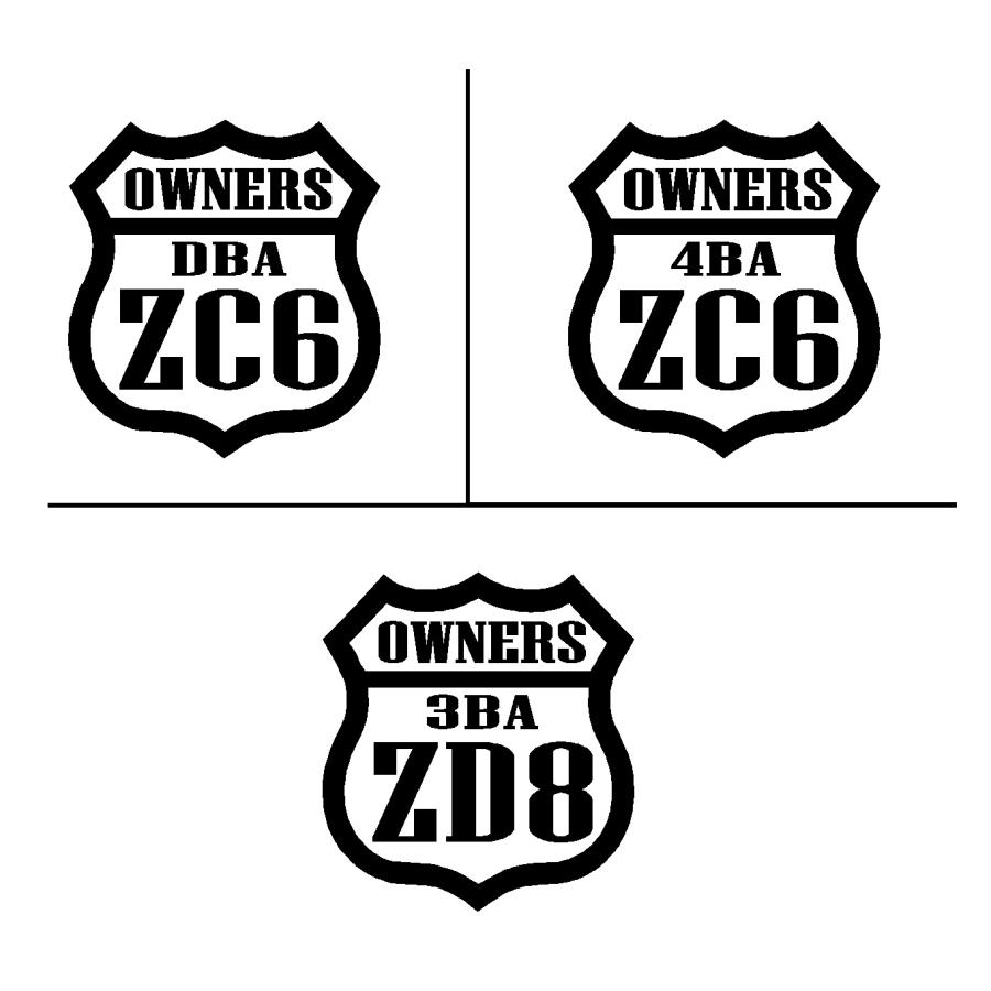 BRZ ルート デザイン オーナーズ ロゴ カッティングステッカー 選べる4