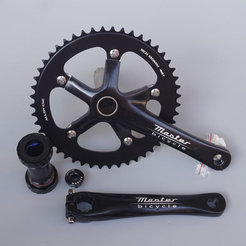 ピスト用 クランク BCD130/48T 165mm/170mm チェーンホイール