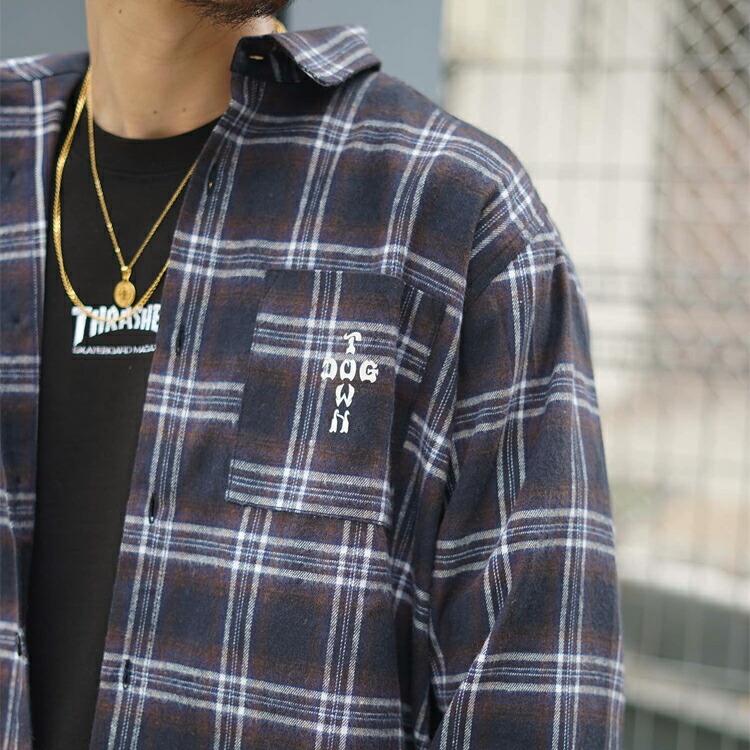 SALE ドッグタウン シャツ DOGTOWN Cross Logo FLANNEL SHIRTS 長袖