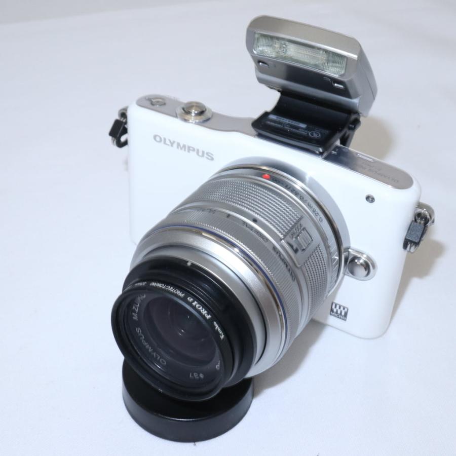 OLYMPUS PEN mini E-PM1 レンズキット ホワイト LKIT WHT ミラーレス