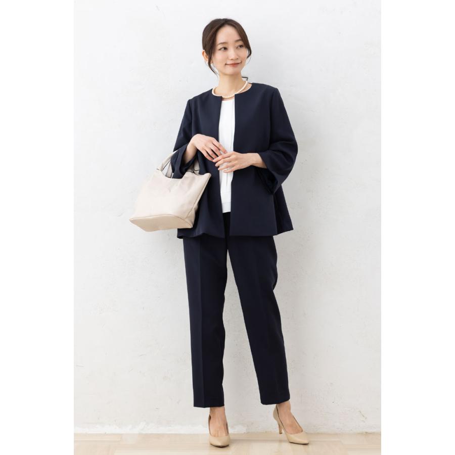 パンツ スーツ セットアップ レディース (S〜LL)ダブルクロス