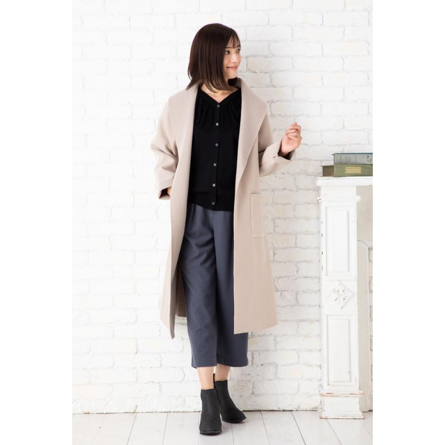 SALE40) (M〜L)ダブル フェイス 内側 メッシュ ニット 折り返し 袖