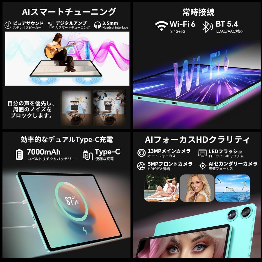 TECLAST 【Android 15 タブレット初登場】TECLAST P50 AI アンドロイド
