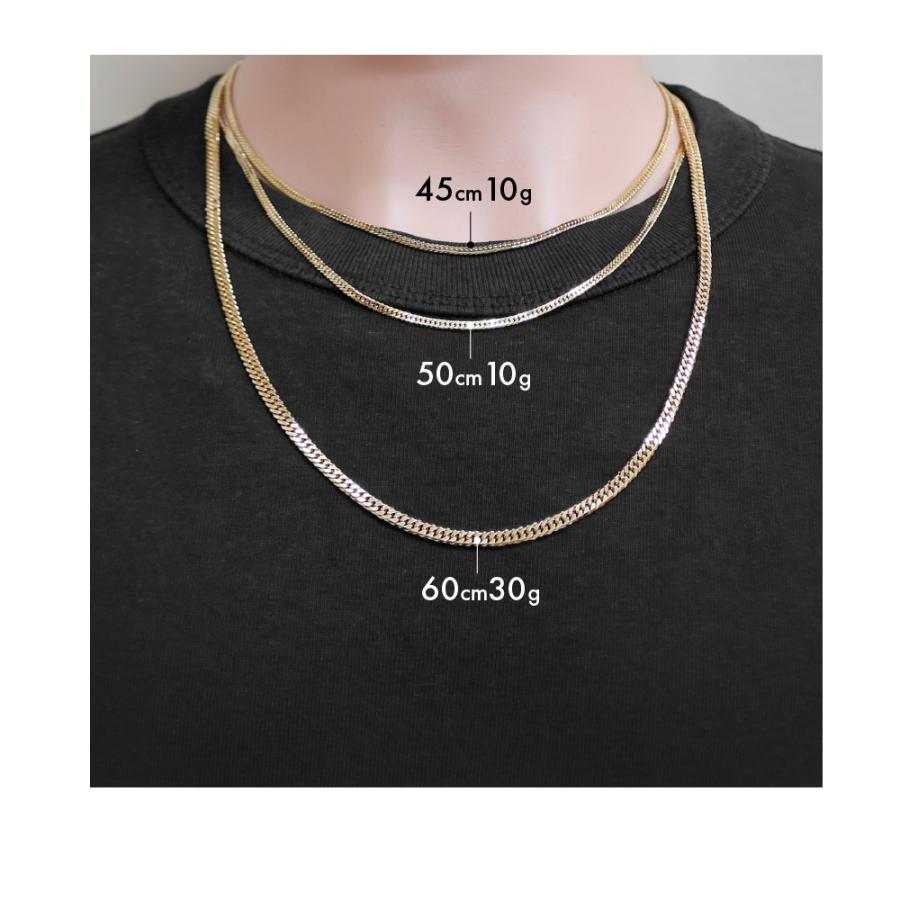 喜平 ネックレス 約15g 6面ダブル 6DCW 50cm 留め具中折れ式 18金 K18