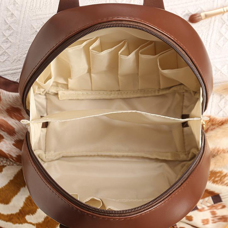 化粧ポーチ 大きめ バニティ 仕切り 大容量 メイクポーチ 自立 コスメ