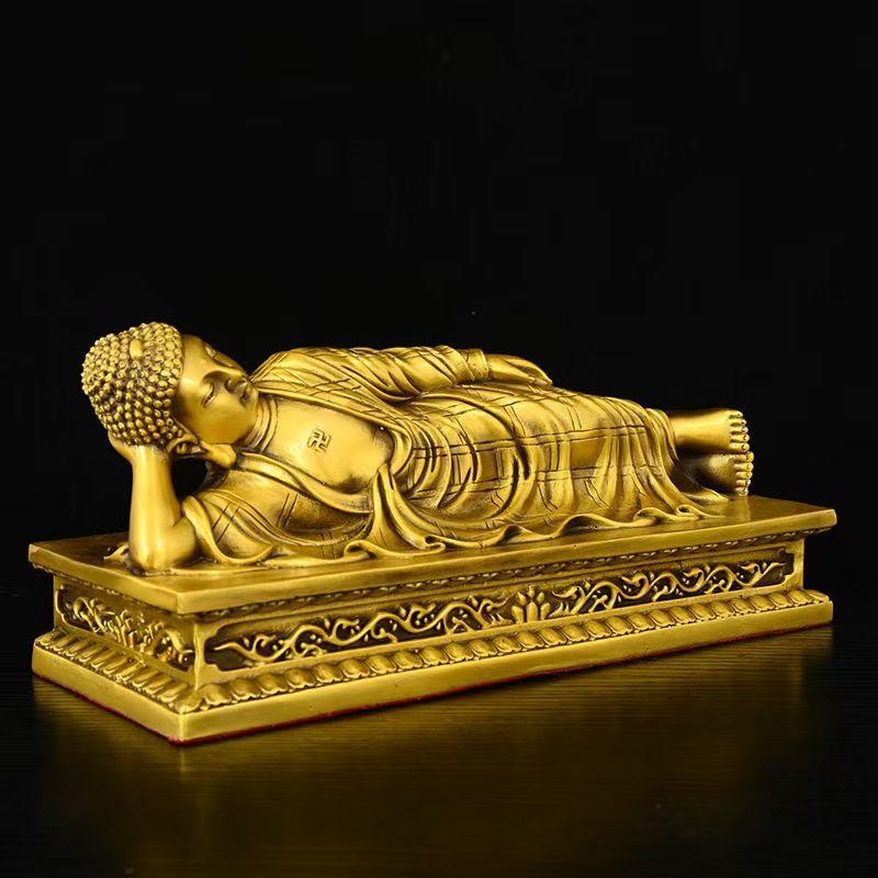 佛像 涅槃仏 釈迦牟尼仏 如来像 釈迦 風水 置物 オブジェ 仏像 供養像