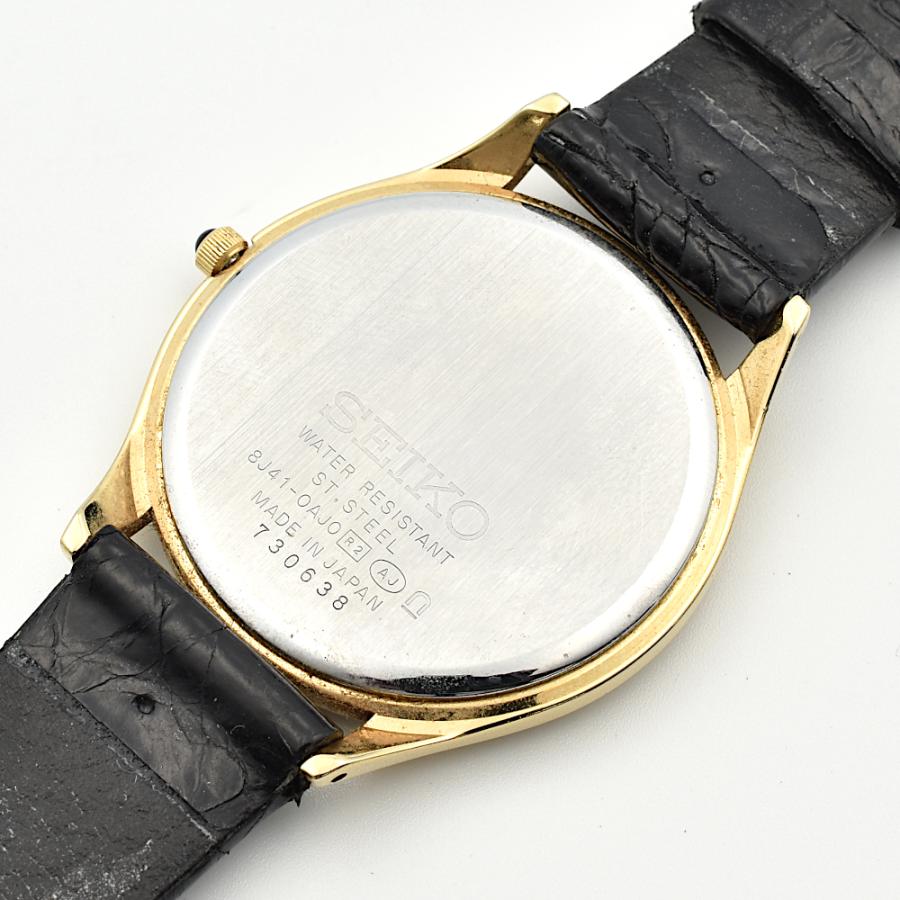 SEIKO（セイコー） 8J41-0AJ0 QZ クォーツ メンズ時計 ゴールド : 株式