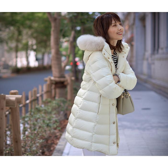 ダウンコート レディース ロング 3WAY フレア Aライン フード